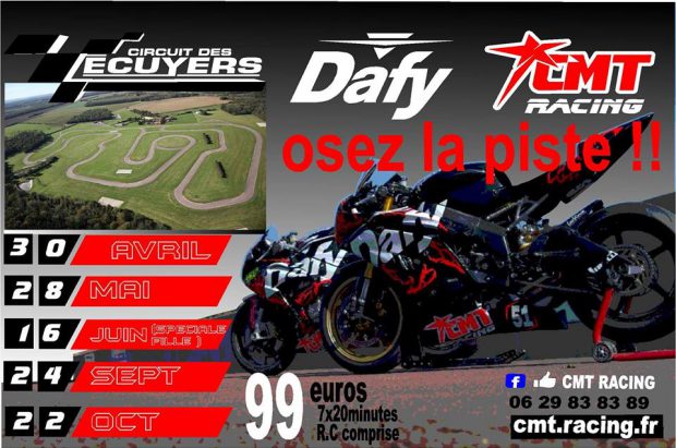 Journée de roulage piste avec Dafy Moto Reims sur le circuit des Ecuyers