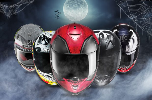 Casques moto déco spéciale Halloween