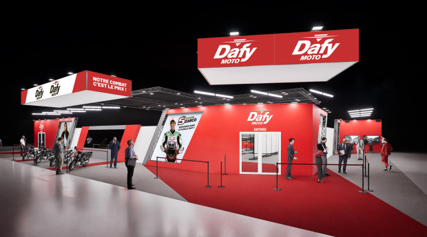 Stand Dafy Moto salon du 2-roues (vue 2)